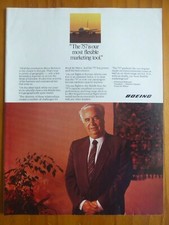 9/1987 PUB BOEING 757 AIRLINER ROYAL AIR MAROC RAM AIRLINE MEKOUAR ORIGINAL AD