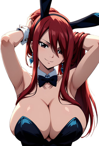 Erza scarlet bunny cosplay - erza,