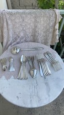 Ménagère de 35 couverts en métal argenté vintage 1950 Apollo