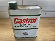 Bidon Vide En Métal 2 Litres Castrol Motor Oil 