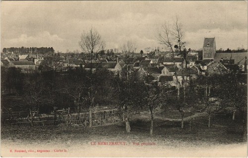Cpa merlerault vue generale - merlerault,