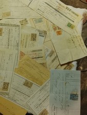 Une centaine anciens documents avec  fiscaux (ref c)