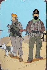 PLAQUE MÉTAL TINTIN