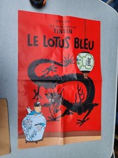 Affiche Tintin Le Lotus Bleu
