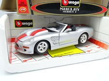 Burago 1/18 - Shelby Series 1 Silver