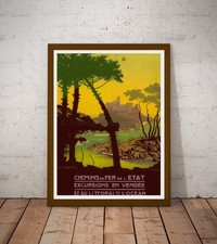 Affiche-Poster Vintage Vendée Île d'Yeu