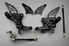 Platines / Commandes Reculées Racing AVDB Noires DUCATI SBK 848 H6 2008-2012