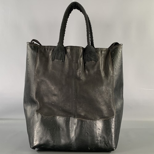 Sac main noir - À, cuir