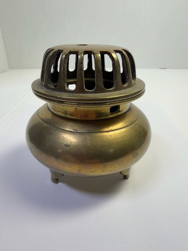 Antique brass charcoal incense - charcoal,