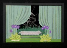 Maquette originale à la Gouache par Bruno Seuchter vers 1950 Théâtre