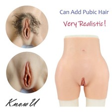 Culotte en silicone réaliste hanches sous-vêtements pantalon faux vagin...