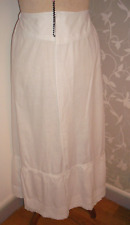 Long jupon faux-cul ancien époque 1900 à un volant