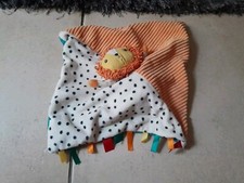 DOUDOU PLAT RECTO VERSO - LION ET SINGE - PAPAS AND MAMAS