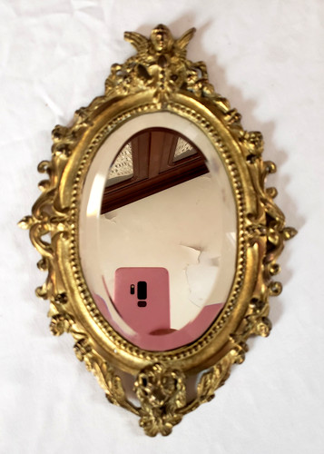 Ancien miroir mural - ancien,