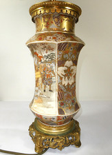 Lampe Satsuma Japon Meiji