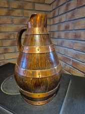 ANCIEN PICHET NORMAND EN BOIS ET CUIVRE