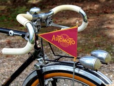 Rare Fanion vélo Ancien AutoMoto 1950’s – 1960’s NOS old bicycle randonneuse
