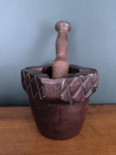 Ancien pilon mortier - ancien, en
