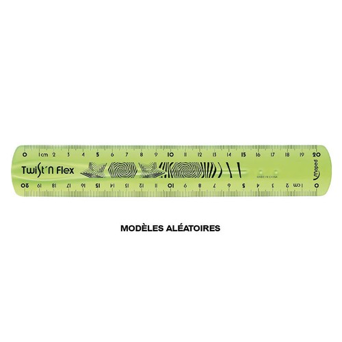 Règle double décimètre - décimètre,