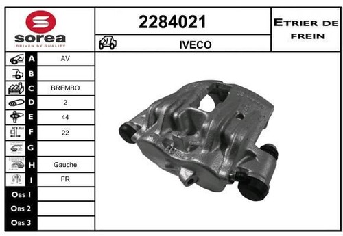 étrier frein iveco - Étrier,
