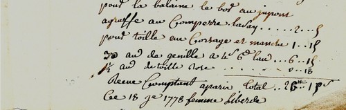 1778 déshabillé indienne - 1778,