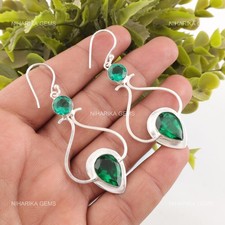 925 Argent Poire Labo Vert