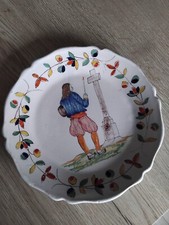 Rare ASSIETTE EN FAIENCE DE