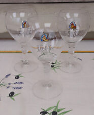 3 verres à pieds à bière LEFFE graduation 33 CL