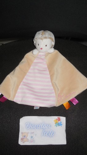 Doudou plat hérisson beige - doudou,