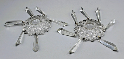 Anciennes bobeches verre - bobeches, en