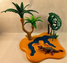 sympa décor rivière crocodile  Playmobil (  animaux , savane , végétation ) 1313