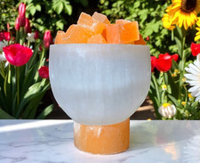 Lampe en sélénite naturelle