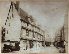 FRANCE Chartres Carriole C. Charriaut c1880 Photographie Vintage Albumine 