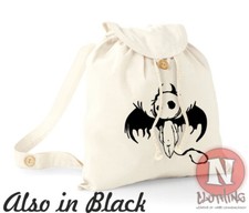 Little Devil Sac à Dos Plage Vacances École Collège Coton Bio Jour Sac