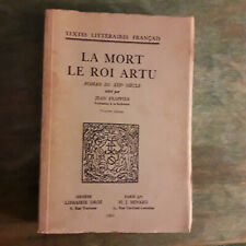 LA MORT LE ROI ARTU ROMAN DU XIIIe  (ROI ARTHUR ) 1964 LIBRAIRIES DROZ ET MINARD
