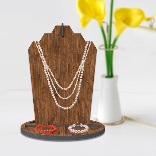 Présentoir bijoux bois - présentoir, en