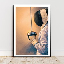 Affiche deco sport - Escrime