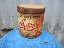Ancien Bidon Graisse Automobil Pas Aviation Esso Castrol Shell Motul Veedol