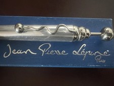 JEAN PIERRE LEPINE Stylo À Bille ZIG ZAG Français Chromé Écrit Vintage