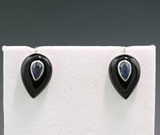 Boucles D'Oreilles Goutte Onyx