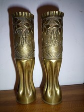 - paire de vase douille d'obus