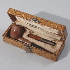 Ancien porte pipe et cigarette dans son étui Mathiss Royal Bruyère Extra 1960s