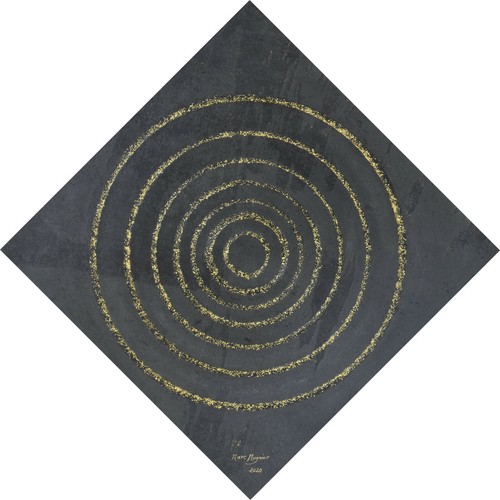 Tableau paillettes or - tableau,