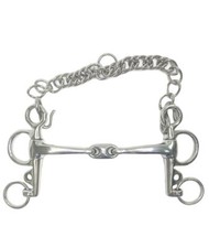 Morso pelham in acciaio pieno