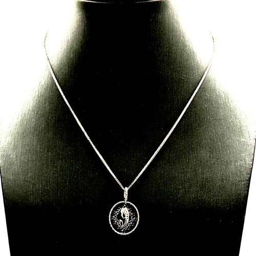 Collier blanc massif - collier, en