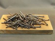 Lot anciennes goupilles fendues mecanindus pour mécanique auto moto 55mm 50 pces