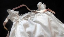 Christening Gown Antique Handmade with Embroidery c.1830 Elegant Georgian Style