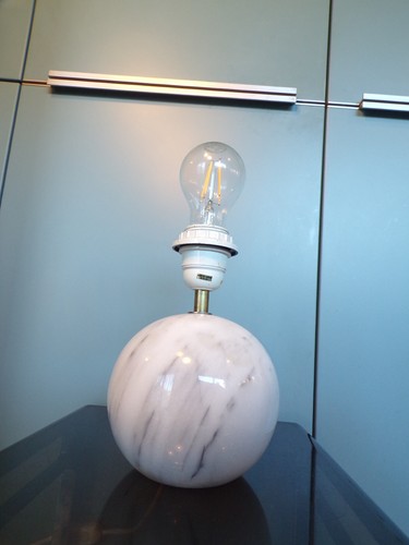 Lampe boule marbre design - lampe, marbre-design