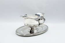 Magnifique Saucière et sa Doublure Christofle Couronne de Marquis Métal argenté