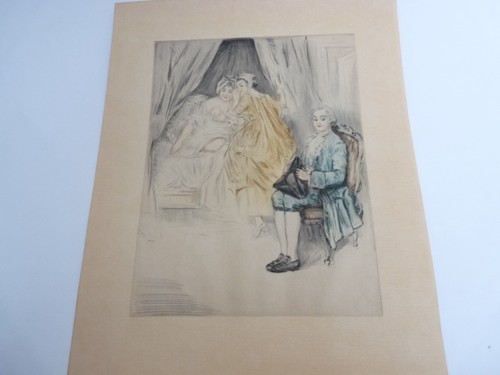 Gravure érotique ancienne